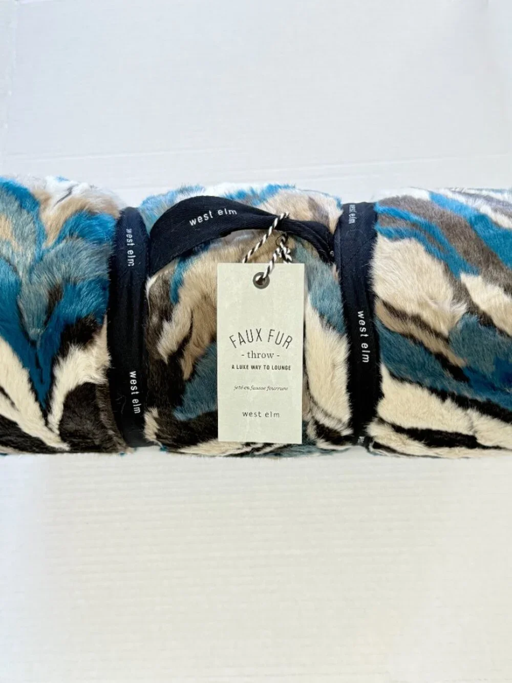 West Elm Modern Faux Fur Throw